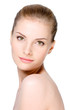 Woman's face with healthy clean skin