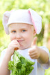 Eating child