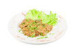 Fried liver of a rabbit