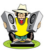 Monkey - music lover