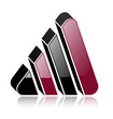 Logo 3D triangle.