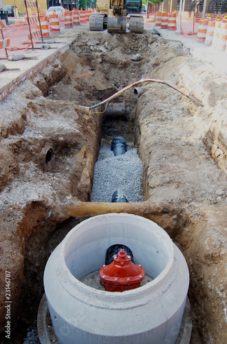 Photo: Water pipe installation Water pipe installation