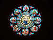 Rosace dans la collégiale Saint-Martin, Clamecy, France