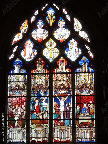 Vitraux, collégiale Saint-Martin, Clamecy, France