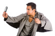 sherlock holmes with magnifying glass