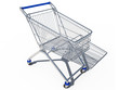 Illustration: shopping cart empty 3d cg shopping cart empty 3d cg