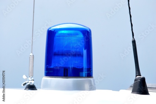 Photo: Blaulicht und Funkantennen Blaulicht und Funkantennen