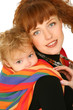 Mother with baby girl