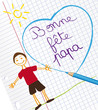 Bonne fête papa dessin enfant