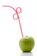 Apple cocktail isolated on a white background