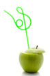 Apple cocktail isolated on a white background