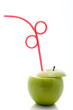 Apple cocktail isolated on a white background