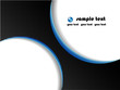 Black and blue business background