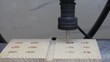 CNC machine milling wood part