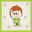 ard design with a cartoon girl character ard design with a cartoon girl character