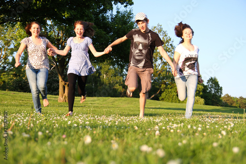 Foto: Jugendliche Rennen Jugendliche Rennen