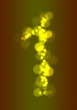 Number with glowing lights Number with glowing lights