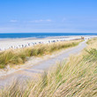 Idyllischer Tag an der Nordsee im Sommer