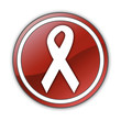 Glossy Button "Awareness Ribbon"