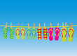 Flip-flops on a rope