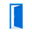 Open Single Blue Door Open Single Blue Door