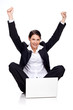 Young business lady successfully