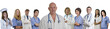 Medical banner of diverse Hospital staff