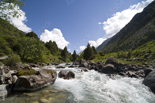 Photo: River and mountains River and mountains