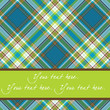 Blue greeting card