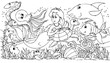 Mermaid and her friends