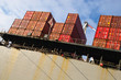 stack of cargo freight container stack of cargo freight container