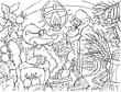 Illustration: Mouse and Mole (fairytale Thumbelina) Mouse and Mole (fairytale Thumbelina)
