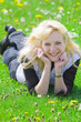 Foto: Woman on the meadow Woman on the meadow