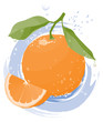 Splashed orange