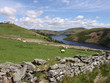Hillside by lake in Wales