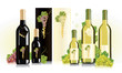 Packaging design for red and white wines
