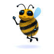3d bee waves at you 3d bee waves at you