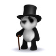 3d Toff teddy in top hat (no tails)