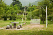 Swing in garden