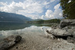 Zugspitze in the german Alps and Eibsee Zugspitze in the german Alps and Eibsee