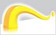 Illustration: Illustration of yellow symbol in ash background Illustration of yellow symbol in ash background