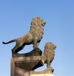 Lion statues at Stone bridge, Zaragoza