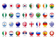 Vector: Flag Buttons (football soccer world cup global south africa) Flag Buttons (football soccer world cup global south africa)