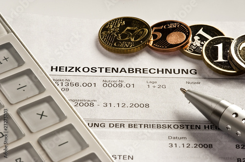 Photo: Heizkostenabrechnung Heizkostenabrechnung