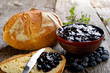 blueberries jam - marmellata di mirtilli