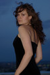 girl in little black dress
