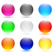 Glass abstract shiny buttons. Set of web buttons Glass abstract shiny buttons. Set of web buttons