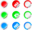 Badges and stickers. Vector set