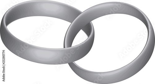 Vektor: silberne Ringe silberne Ringe