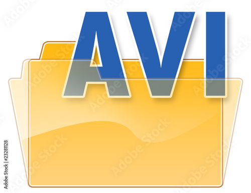 Illustration: Folder Icon "AVI" Folder Icon "AVI"